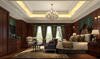 美式全屋整木定制風(fēng)格，臥室效果圖大全