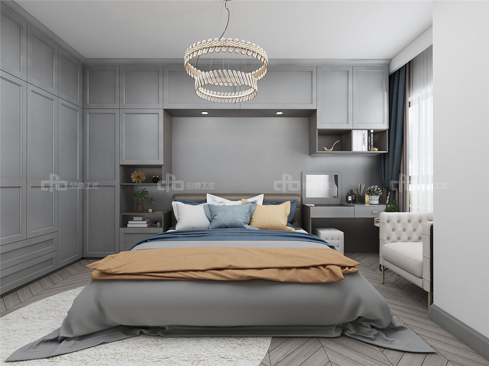 全屋定制如何設(shè)計(jì)美式輕奢風(fēng)格？(圖2)