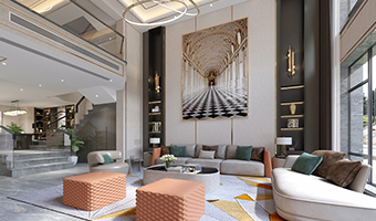 400㎡別院實拍，詩畫意境輕奢風格