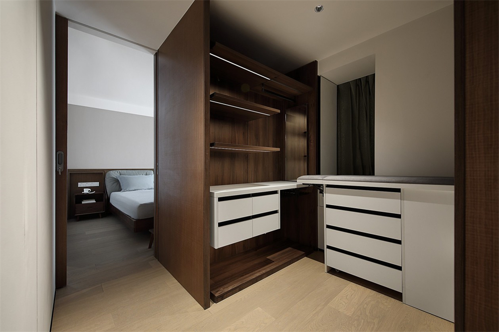 200㎡大平層整木定制，現(xiàn)代極簡風格(圖22)