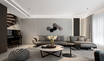 180㎡現(xiàn)代極簡全屋定制，簡約復式大宅案例