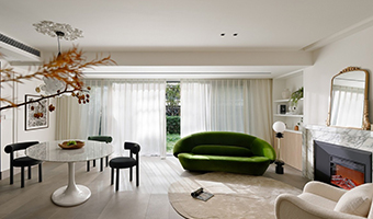 136㎡整木定制設計，浪漫法式風格案例